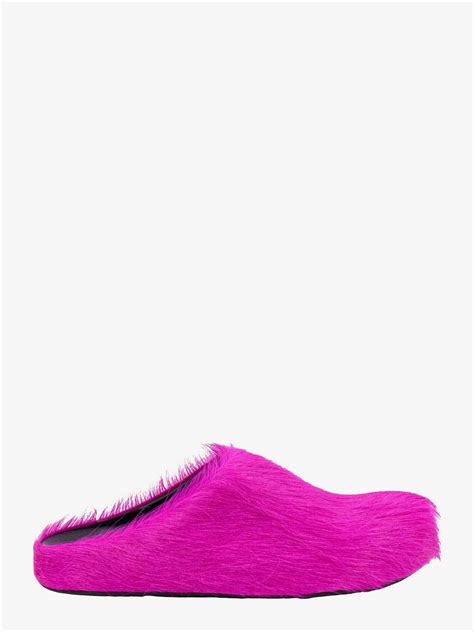 pink marni mules|More.